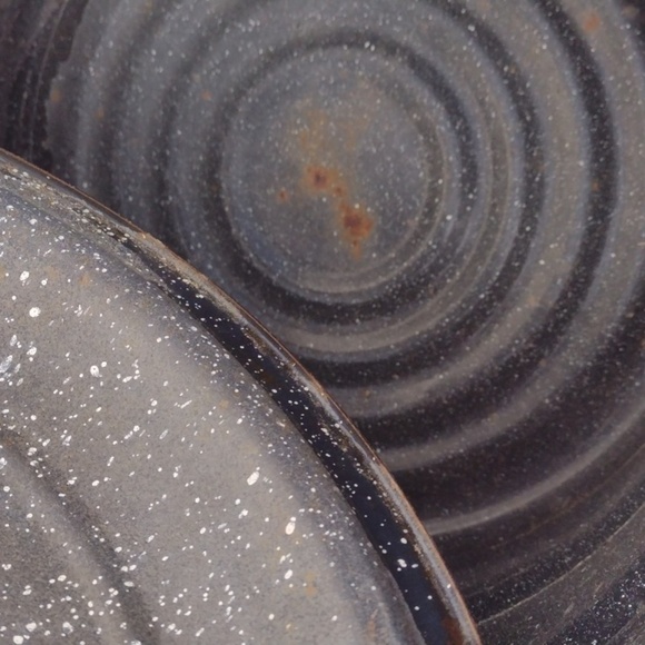 Speckled Blue Enamel Stock Pot with Lid extra large - Picture 2 of 2